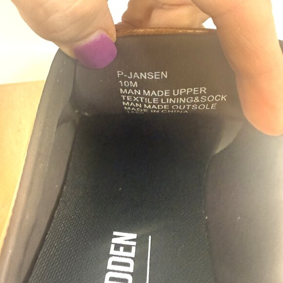 Steve Madden P-Jansen Cognac Dress Shoes | Men’s 10 | Brown - New With Box - Picture 6 of 8